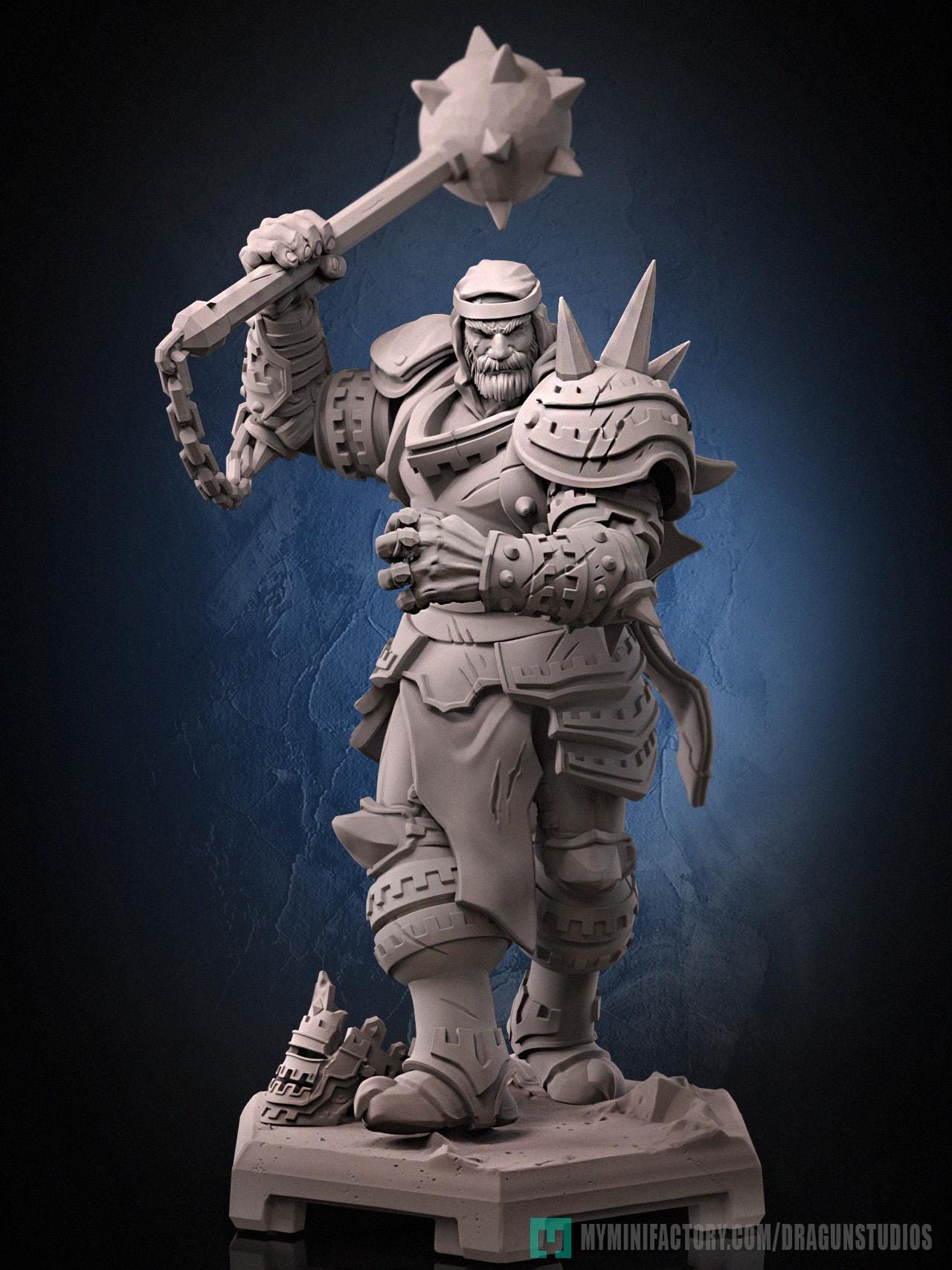 Golden Emperor Garibaldi Miniature (3 Variations) - 64mm Height - DraGun - Resin Printed Figure for TTRPGs and Board Games