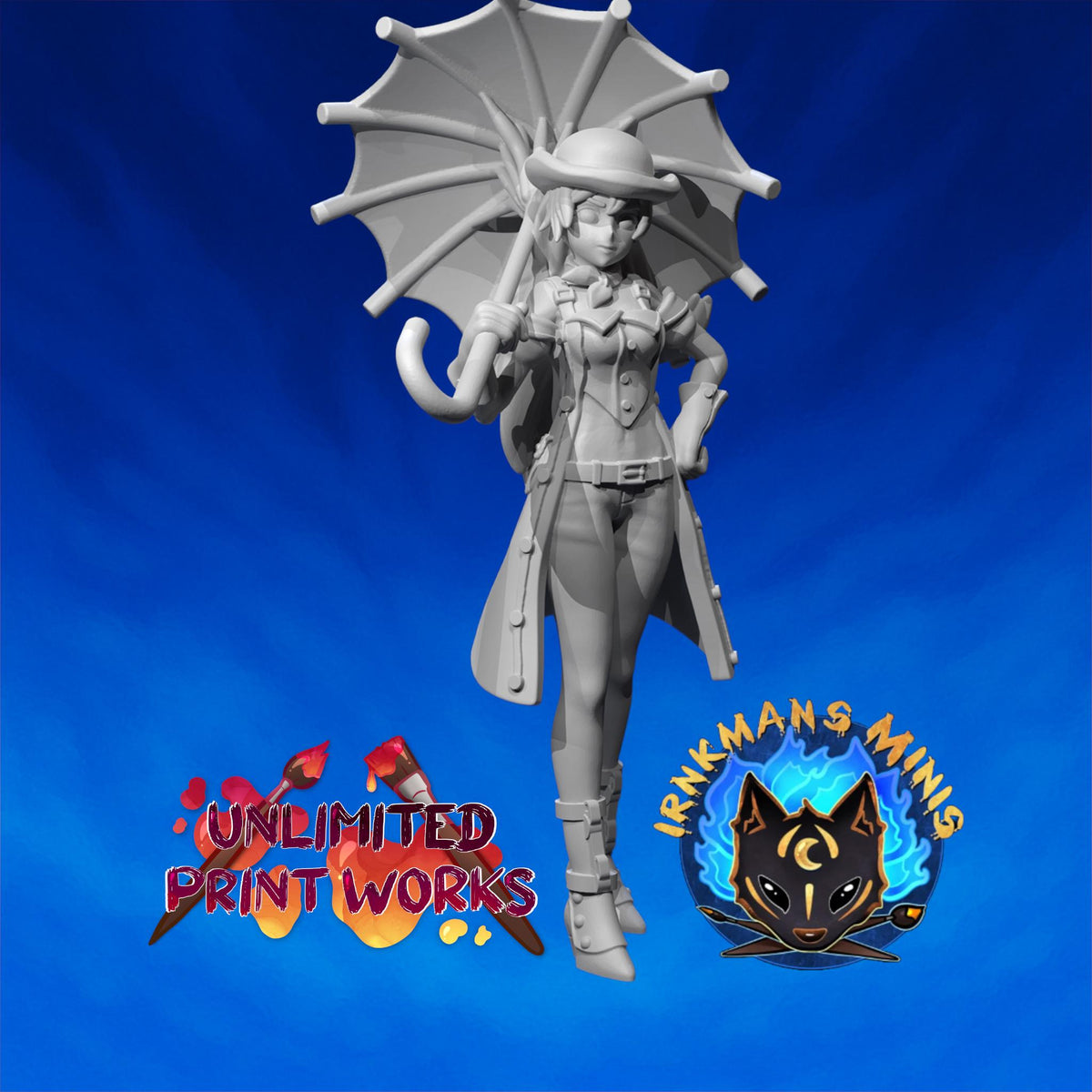 Mad Hatter Miniature - 28mm / 32mm / 36mm / 75mm - Irnkman's Minis - Unpainted Resin Printed Figure for D&D, TTRPGs, and Board Games