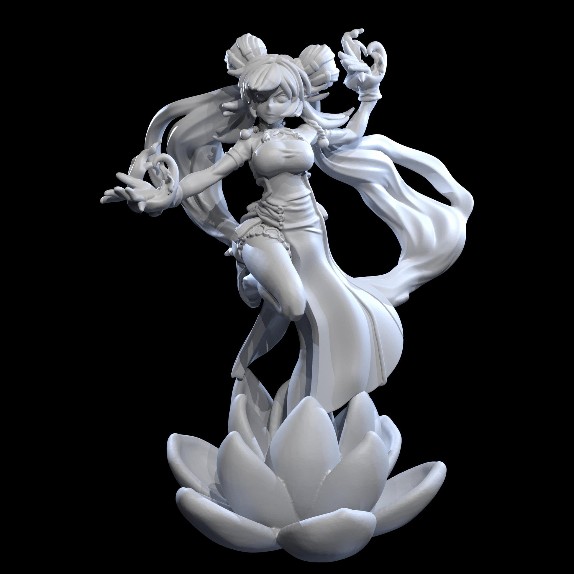 Nen Master Miniature - 28mm / 32mm / 36mm / 75mm - Irnkman's Minis - Unpainted Resin Printed Figure for D&D, TTRPGs, and Board Games