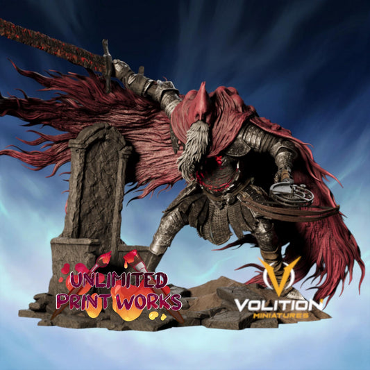 Knight Santa Claus Figure - 28mm / 32mm / 36mm / 1:10 - Volition Miniatures - Resin Printed Figurine for D&D, TTRPGs, and Board Games