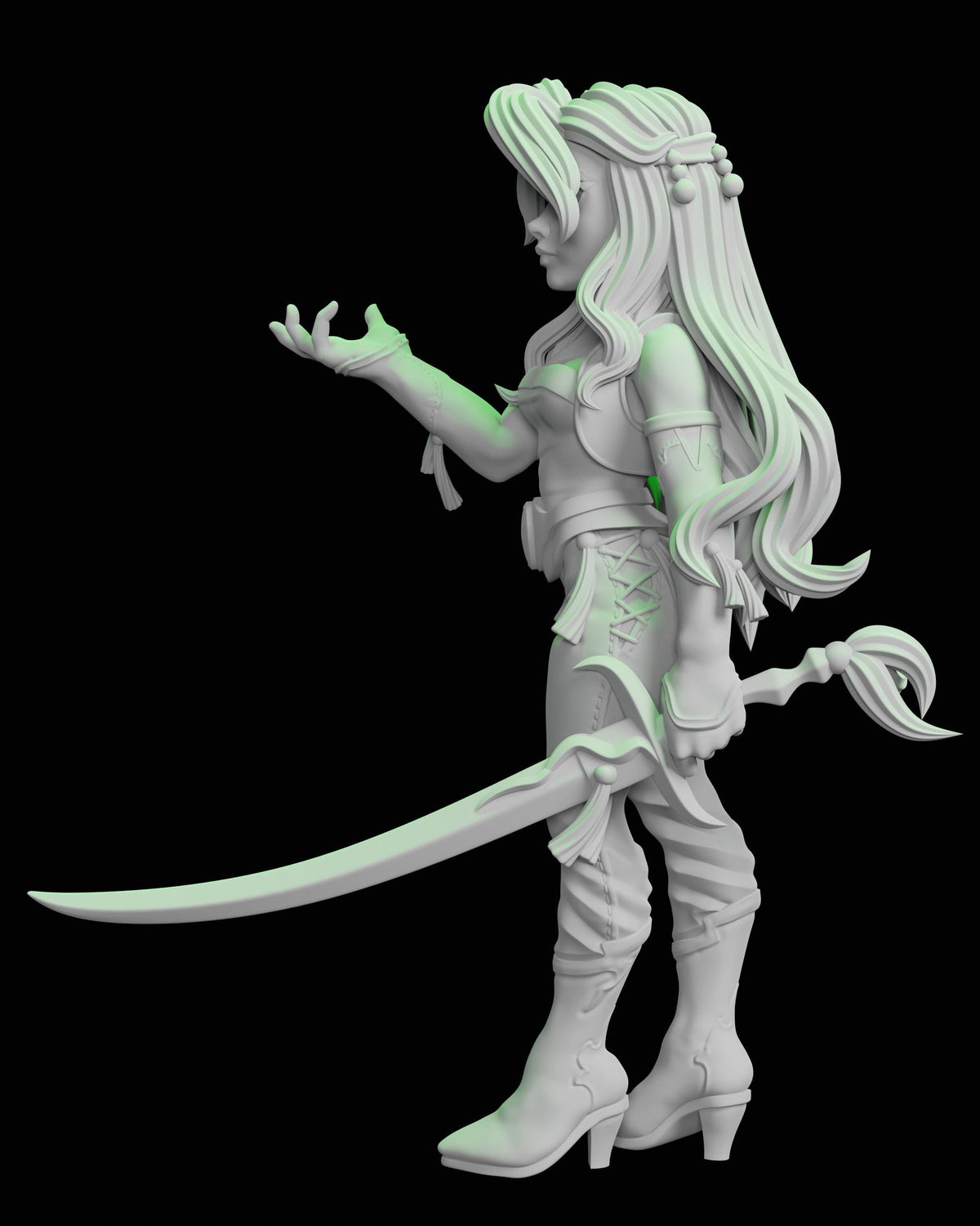 Rune Knight Miniature - 28mm / 32mm / 36mm / 75mm - Ethan Savage Studios - Unpainted Resin Printed Figure for TTRPGs and Board Games
