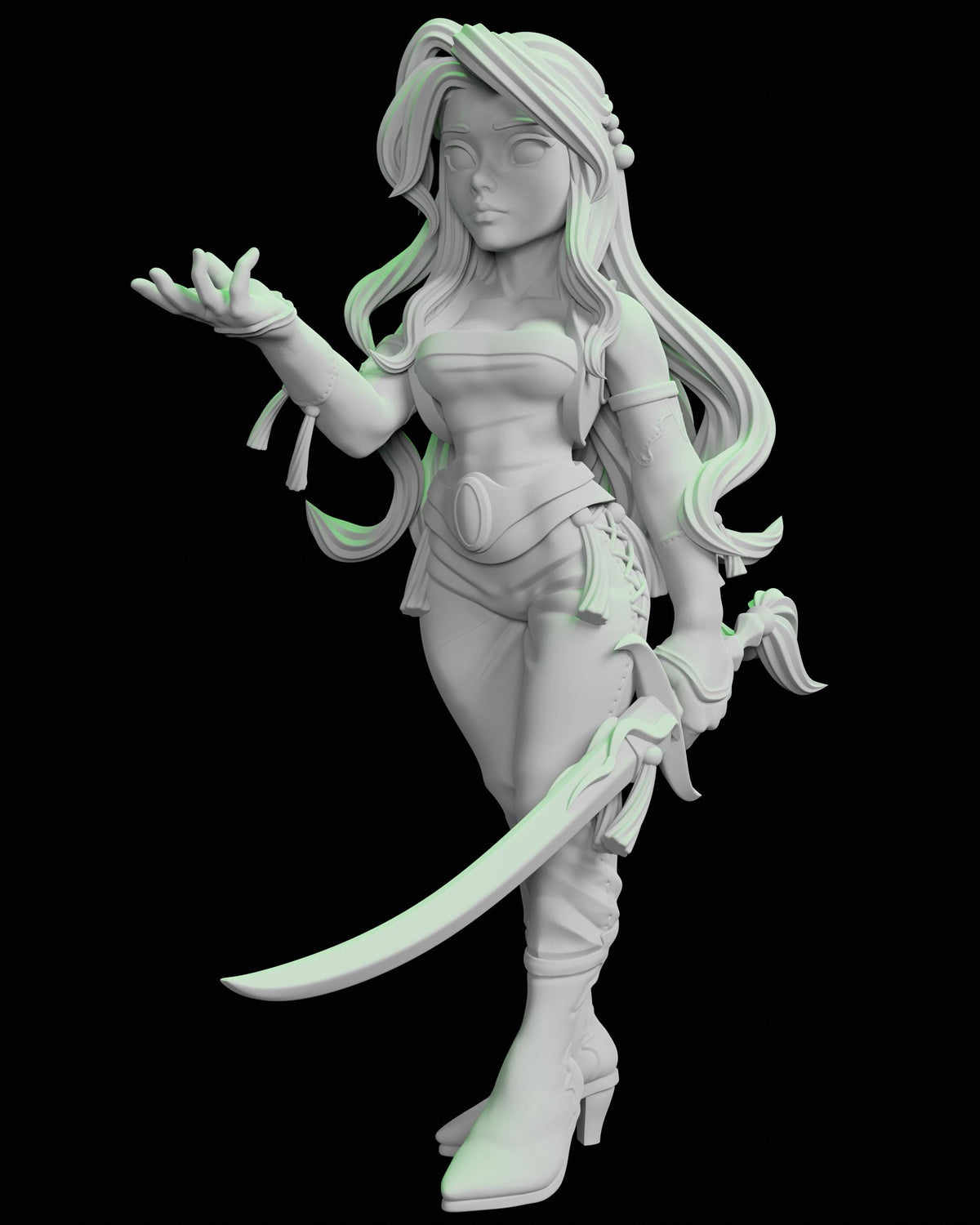 Rune Knight Miniature - 28mm / 32mm / 36mm / 75mm - Ethan Savage Studios - Unpainted Resin Printed Figure for TTRPGs and Board Games