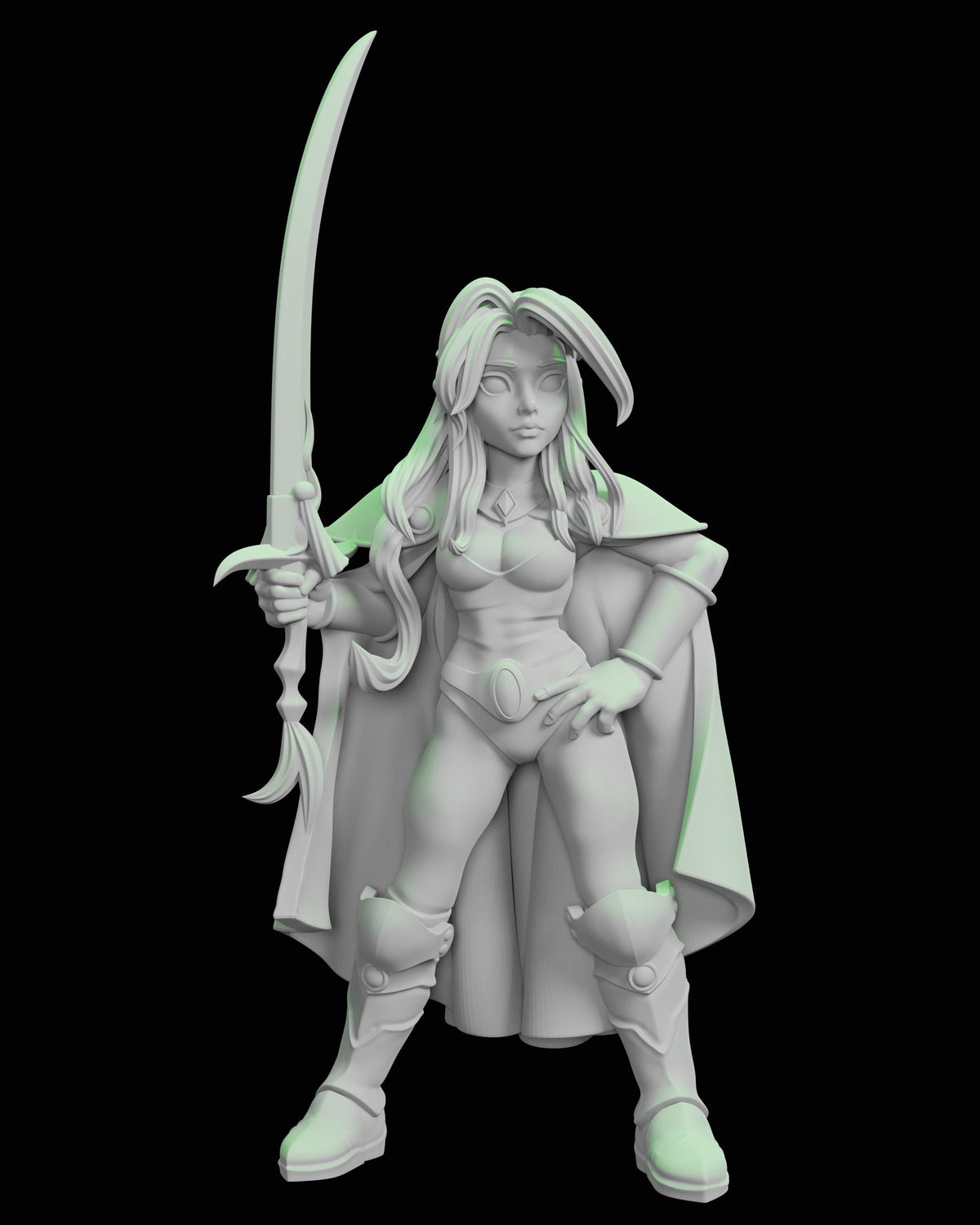 Rune Knight Miniature - 28mm / 32mm / 36mm / 75mm - Ethan Savage Studios - Unpainted Resin Printed Figure for TTRPGs and Board Games