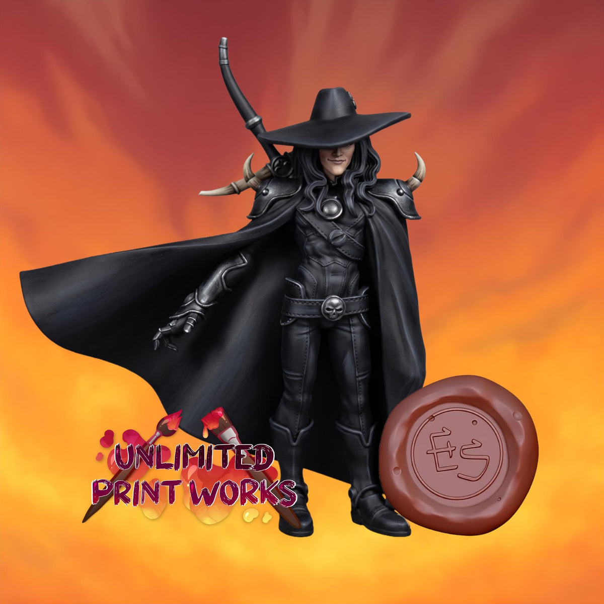 80s Vampire Hunter Miniature - 28mm / 32mm / 36mm / 75mm - Ethan Savage Studios - Unpainted Resin Printed Figure for TTRPGs and Board Games