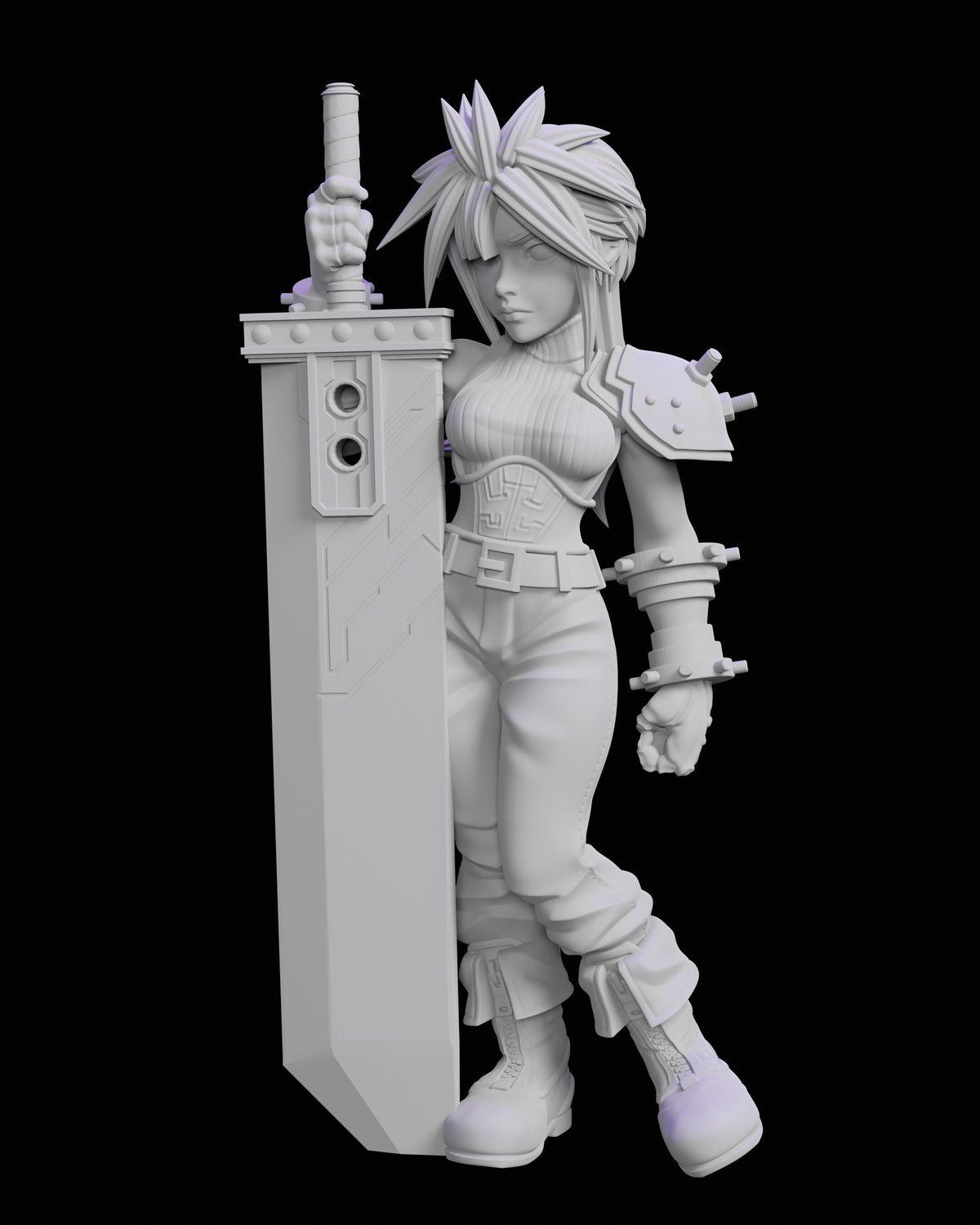 Mercenary Claudette Miniature - 28mm / 32mm / 36mm / 75mm - Ethan Savage Studios - Unpainted Resin Printed Figure for TTRPGs and Board Games