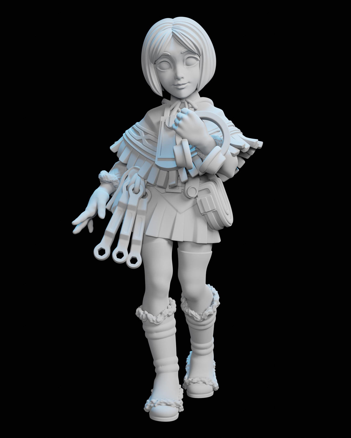 Flagbearer Sara Miniature (2 Variations) - 28mm / 32mm / 36mm - Ethan Savage Studios - Resin Printed Figure for D&D, TTRPGs, and Board Games