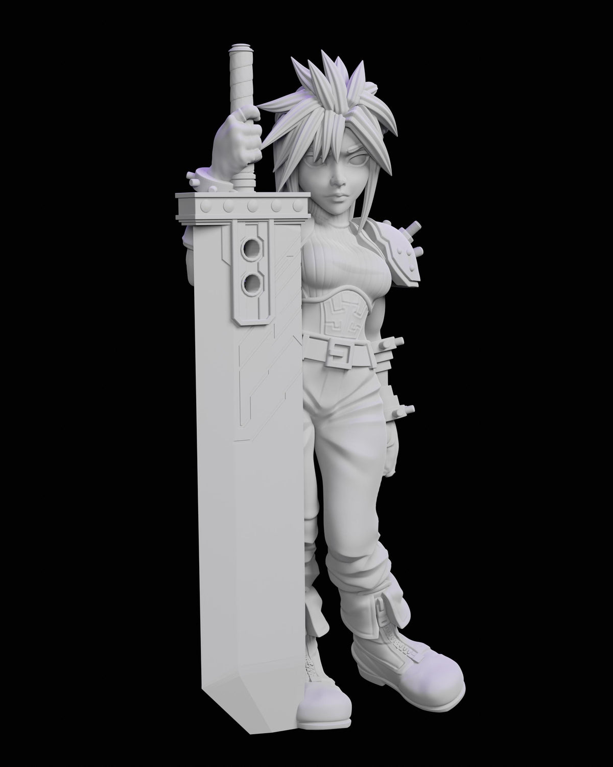 Mercenary Claudette Miniature - 28mm / 32mm / 36mm / 75mm - Ethan Savage Studios - Unpainted Resin Printed Figure for TTRPGs and Board Games