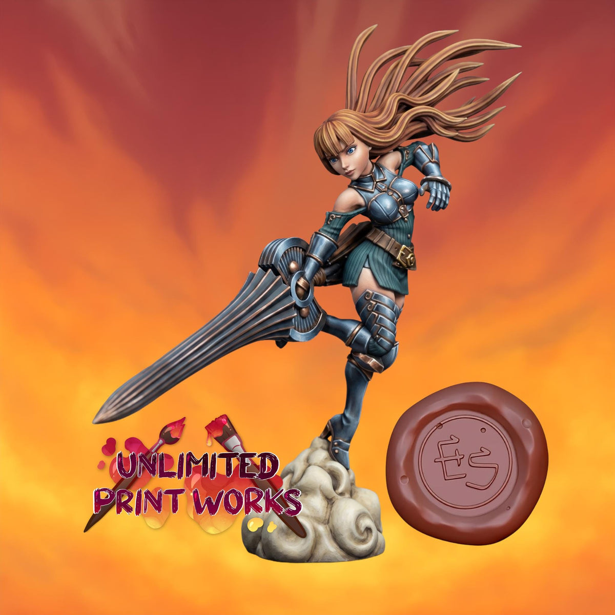 War Witch Miniature (2 Variations) - 28mm / 32mm / 36mm - Ethan Savage Studios - Resin Printed Figure for D&D, TTRPGs, and Board Games