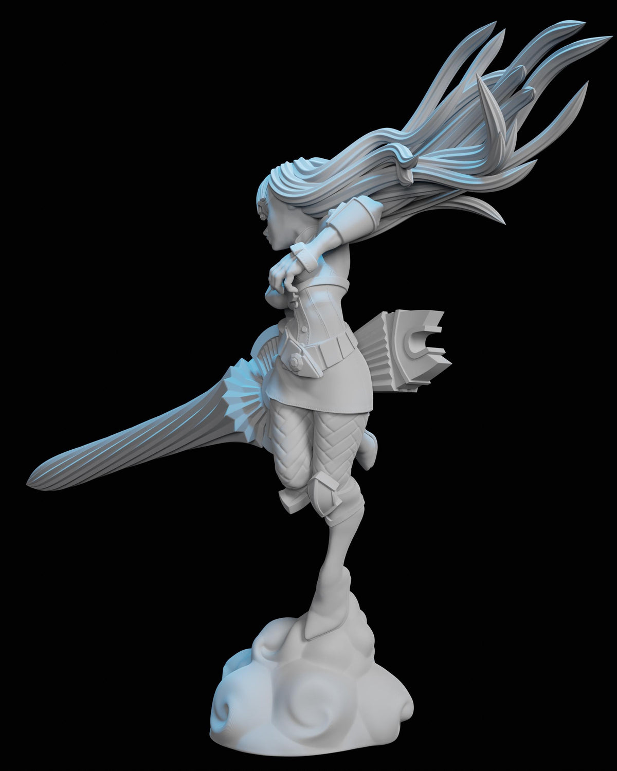 War Witch Miniature (2 Variations) - 28mm / 32mm / 36mm - Ethan Savage Studios - Resin Printed Figure for D&D, TTRPGs, and Board Games