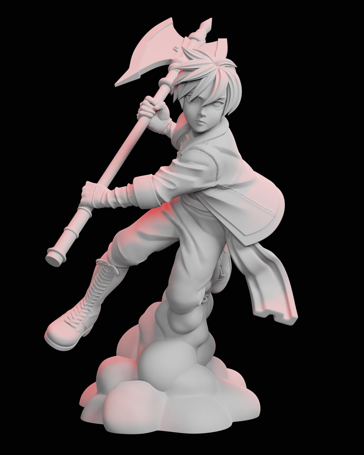 Axe Hero Miniature - 28mm / 32mm / 36mm / 75mm - Ethan Savage Studios - Resin Printed Miniature for D&D, TTRPGs, and Board Games