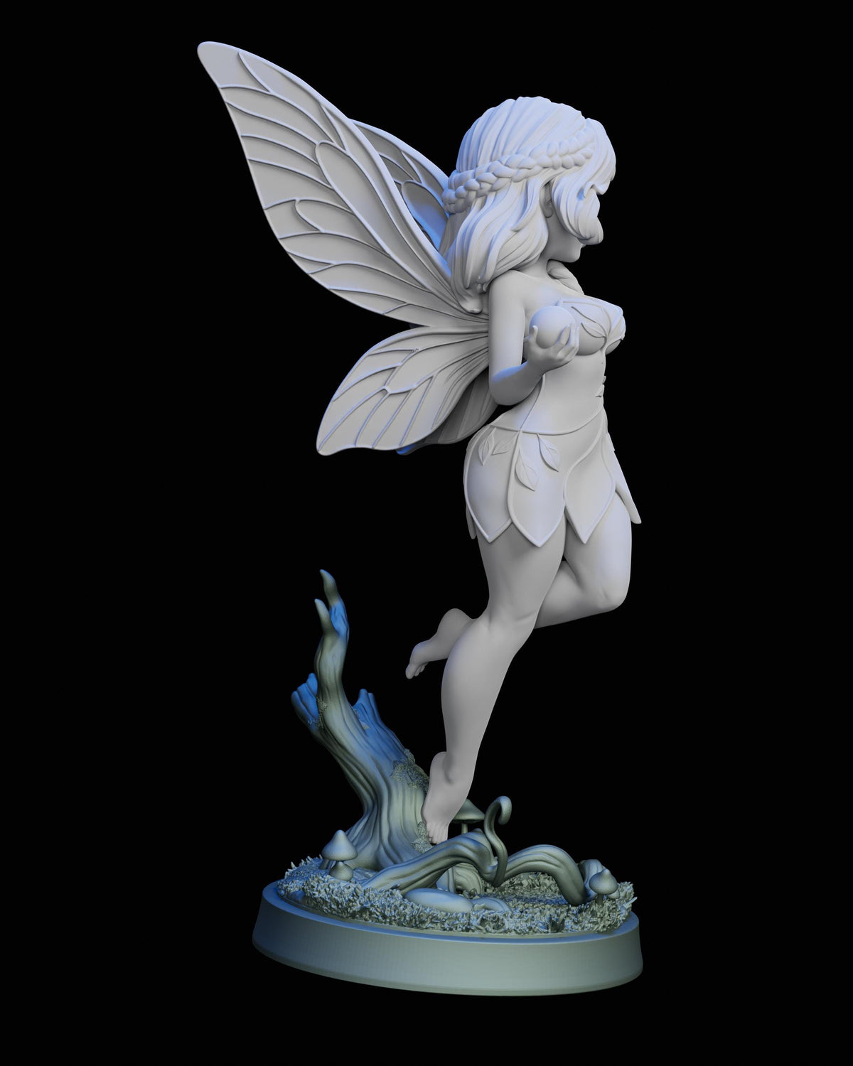 Whispers of the Fairywood Miniature (4 Variations) - Claudia's Gallery - 28mm / 32mm / 36mm / 75mm - Unpainted Resin Printed Figures