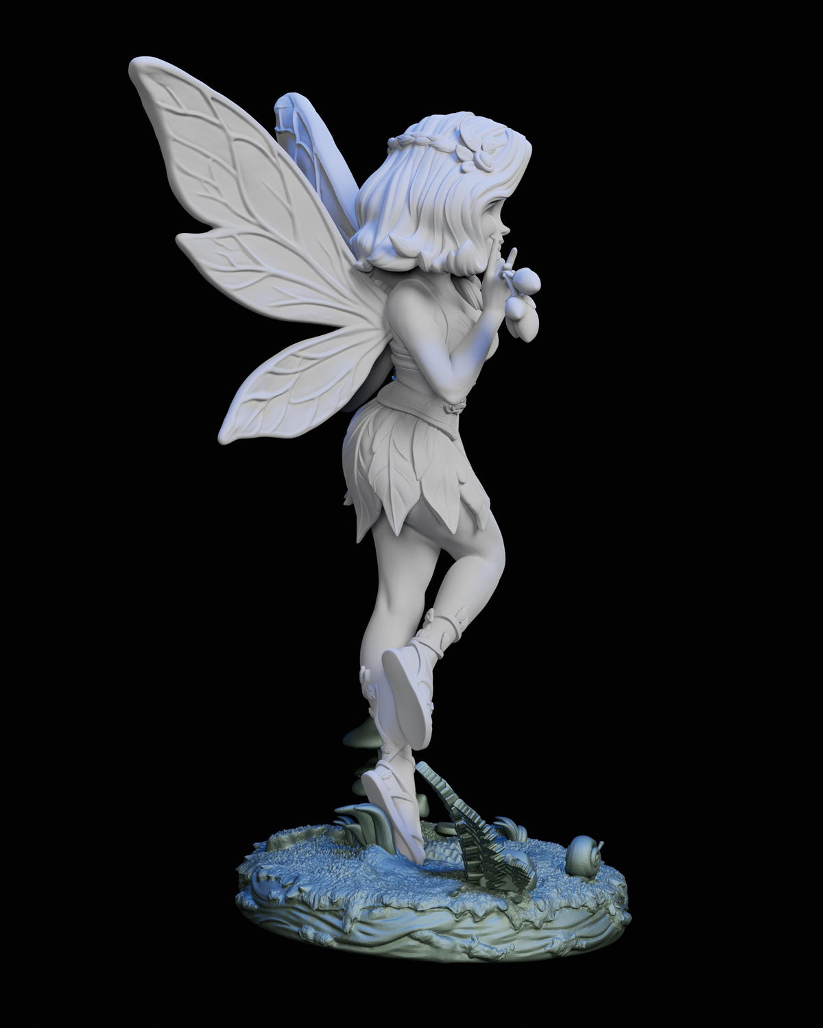 Whispers of the Fairywood Miniature (4 Variations) - Claudia's Gallery - 28mm / 32mm / 36mm / 75mm - Unpainted Resin Printed Figures