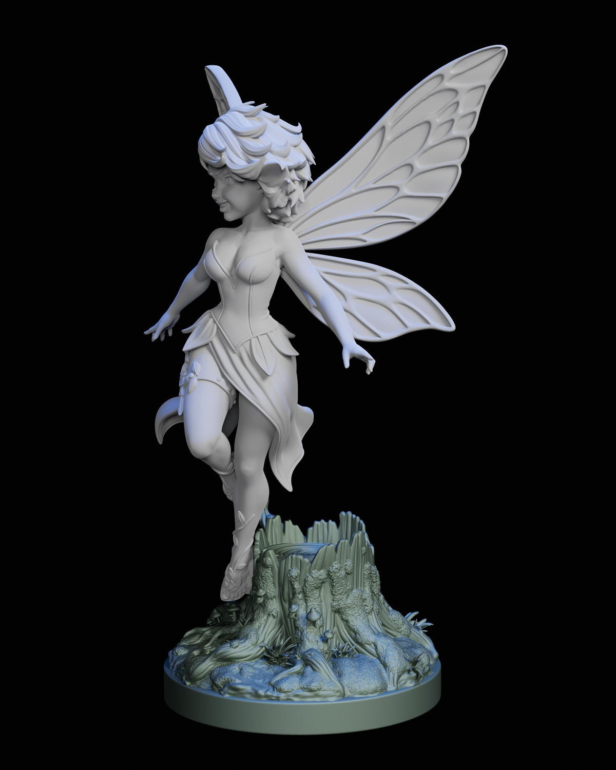 Whispers of the Fairywood Miniature (4 Variations) - Claudia's Gallery - 28mm / 32mm / 36mm / 75mm - Unpainted Resin Printed Figures