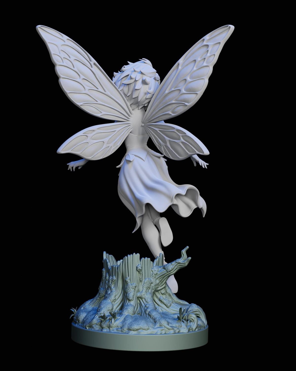 Whispers of the Fairywood Miniature (4 Variations) - Claudia's Gallery - 28mm / 32mm / 36mm / 75mm - Unpainted Resin Printed Figures