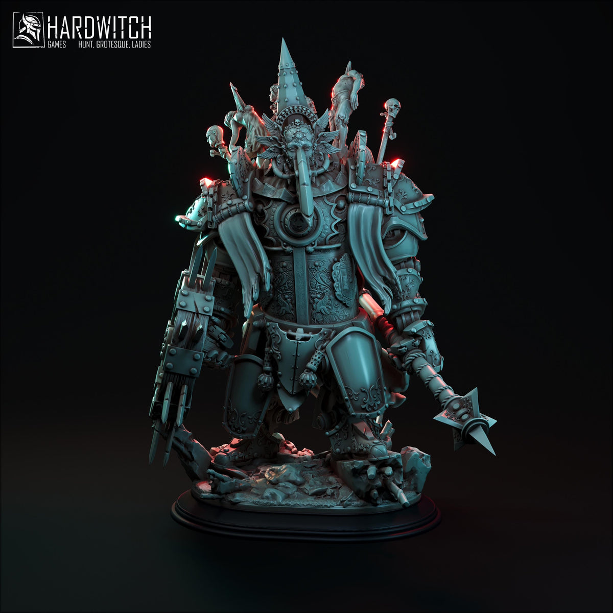 Mobile War Shrine Miniature - 28mm / 32mm / 36mm - HardWitch Games - Resin Printed Figure for TTRPGs, Board Games, and Wargaming