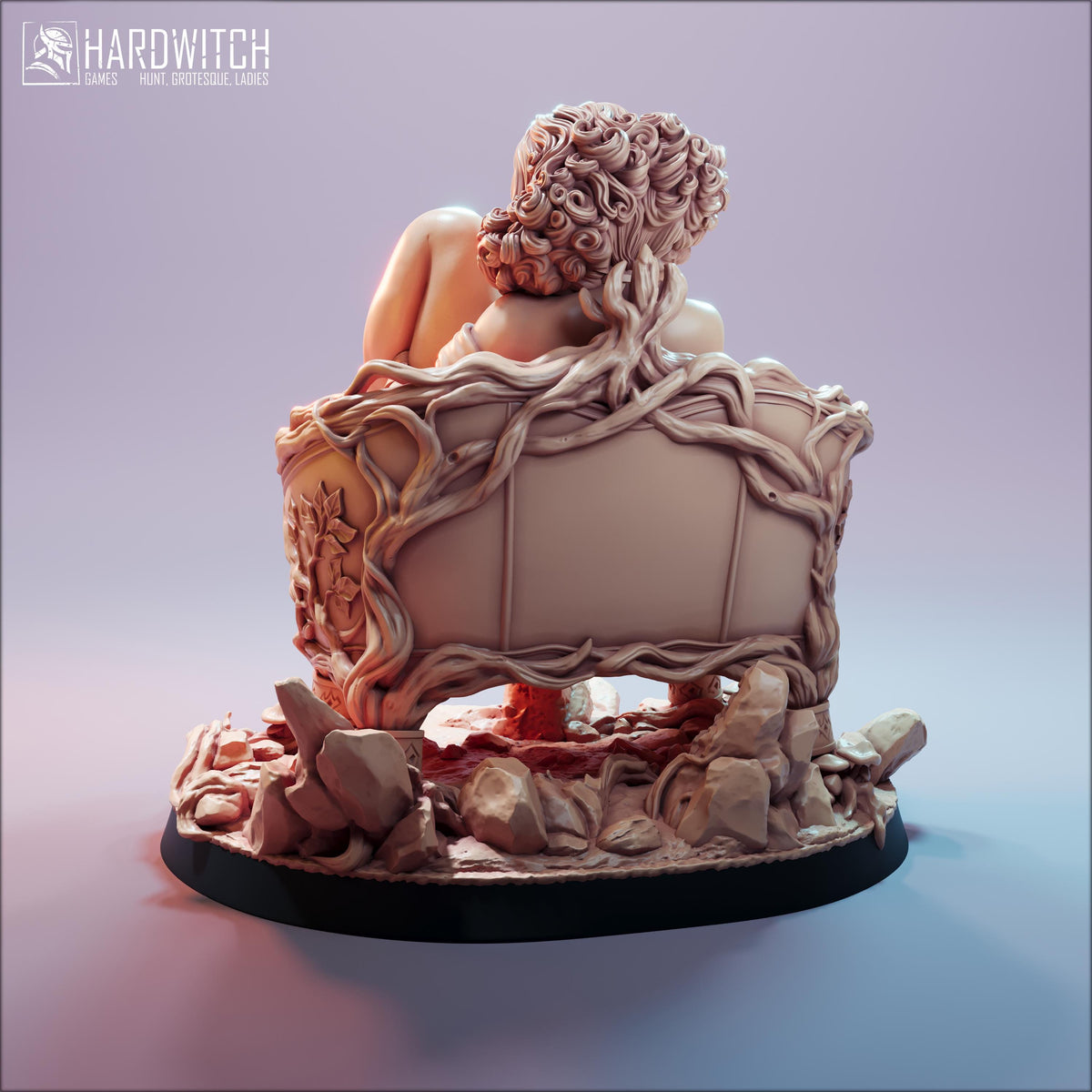 Asiri Hedgewitch Miniature (2 Versions, Standard & NSFW Variations) - 28mm / 32mm / 36mm / 75mm / 1:12 Scale - HardWitch Games