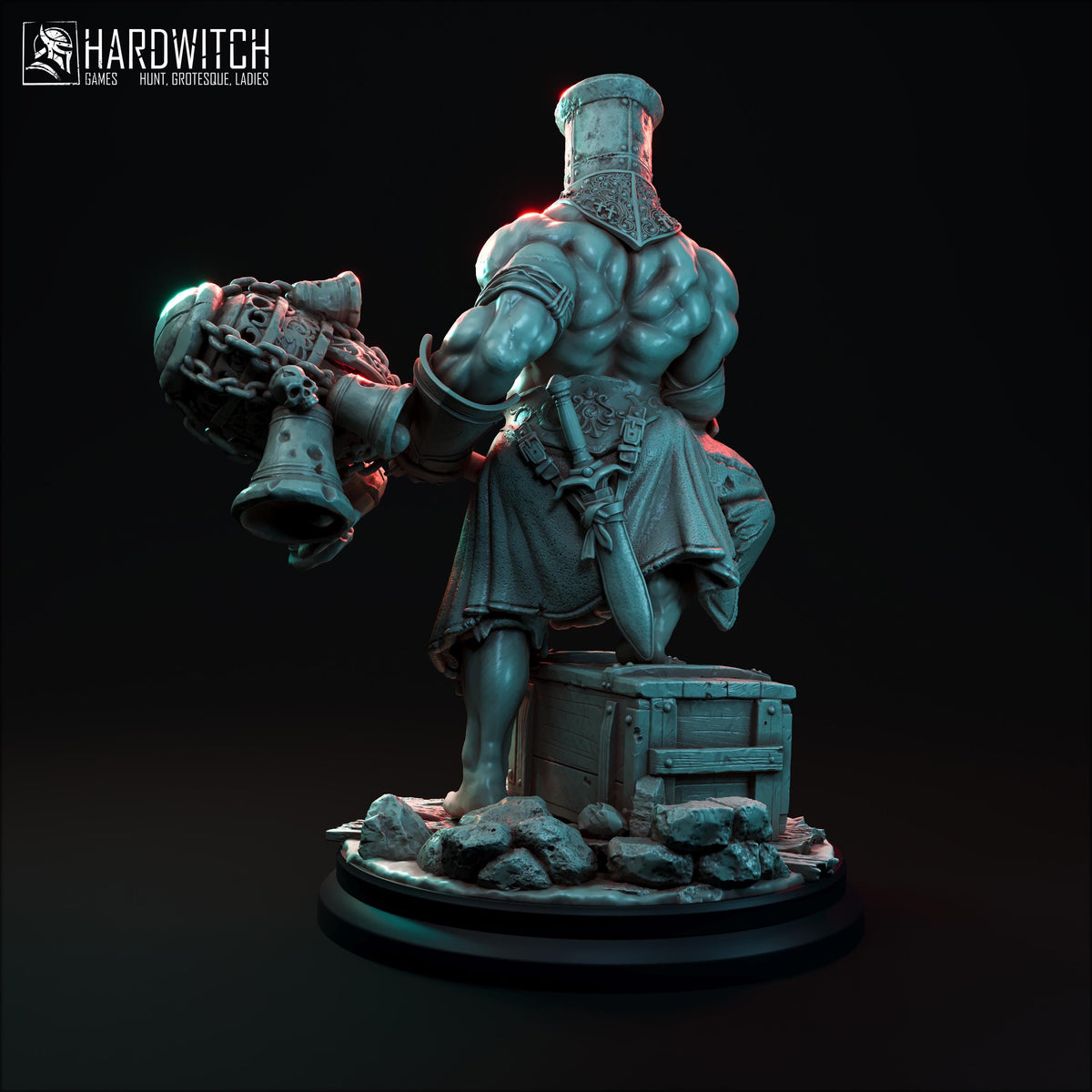 War Communicant Miniature - 28mm / 32mm / 36mm / 75mm - HardWitch Games - Resin Printed Figure for TTRPGs, Board Games, and Wargaming