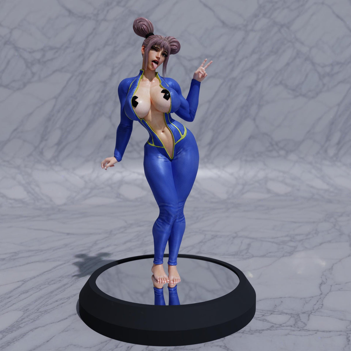 Vault Project Miniature (4 Variations including NSFW) - 28mm / 32mm / 36mm / 75mm - QB Works - Resin Printed Figures for Painting & Display