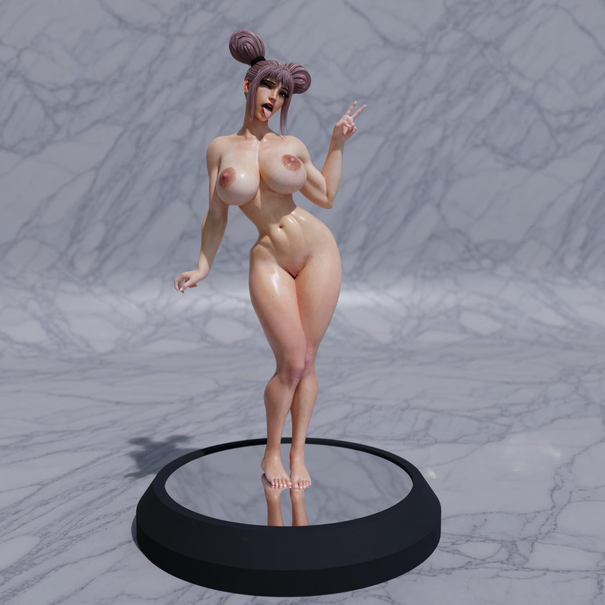 Vault Project Miniature (4 Variations including NSFW) - 28mm / 32mm / 36mm / 75mm - QB Works - Resin Printed Figures for Painting & Display