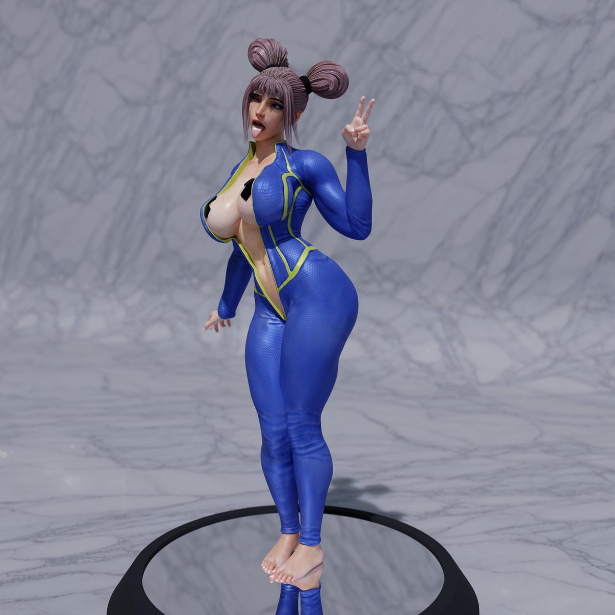 Vault Project Miniature (4 Variations including NSFW) - 28mm / 32mm / 36mm / 75mm - QB Works - Resin Printed Figures for Painting & Display