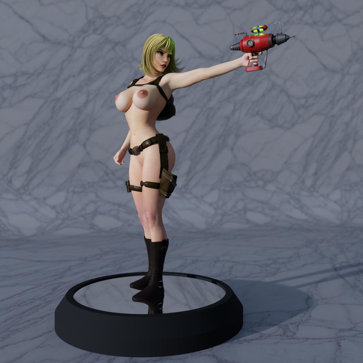 Vault Project Miniature (4 Variations including NSFW) - 28mm / 32mm / 36mm / 75mm - QB Works - Resin Printed Figures for Painting & Display
