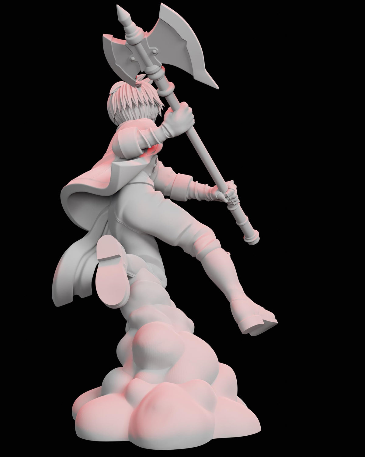 Axe Hero Miniature - 28mm / 32mm / 36mm / 75mm - Ethan Savage Studios - Resin Printed Miniature for D&D, TTRPGs, and Board Games