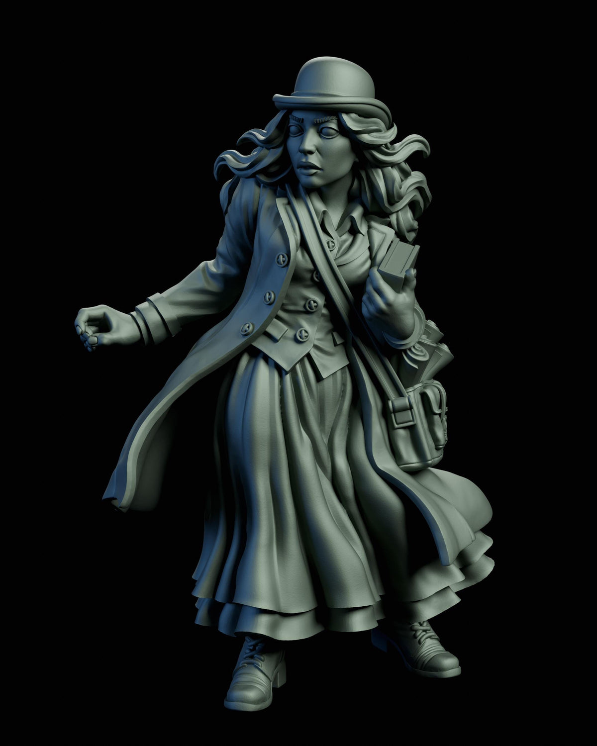 Silence Beneath Silk Investigators Miniatures - 28mm / 32mm / 36mm - Adaevy Creations - Resin Printed Figure for Lovecraftian Horror