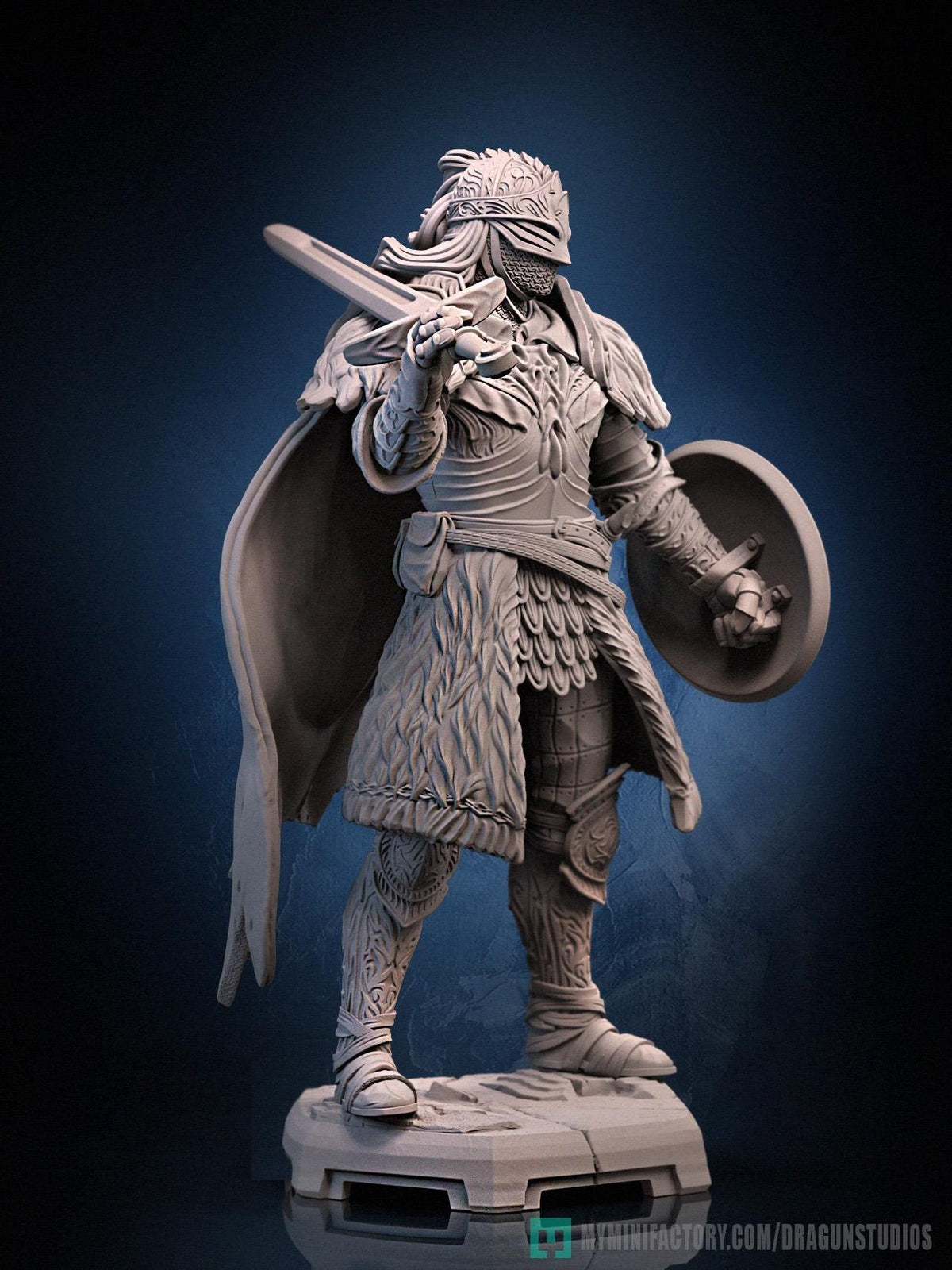 Raging Wolf Miniature - DraGun Studios - 28mm / 32mm / 36mm / 75mm - Resin Printed Figure for D&D, TTRPGs, and Board Games