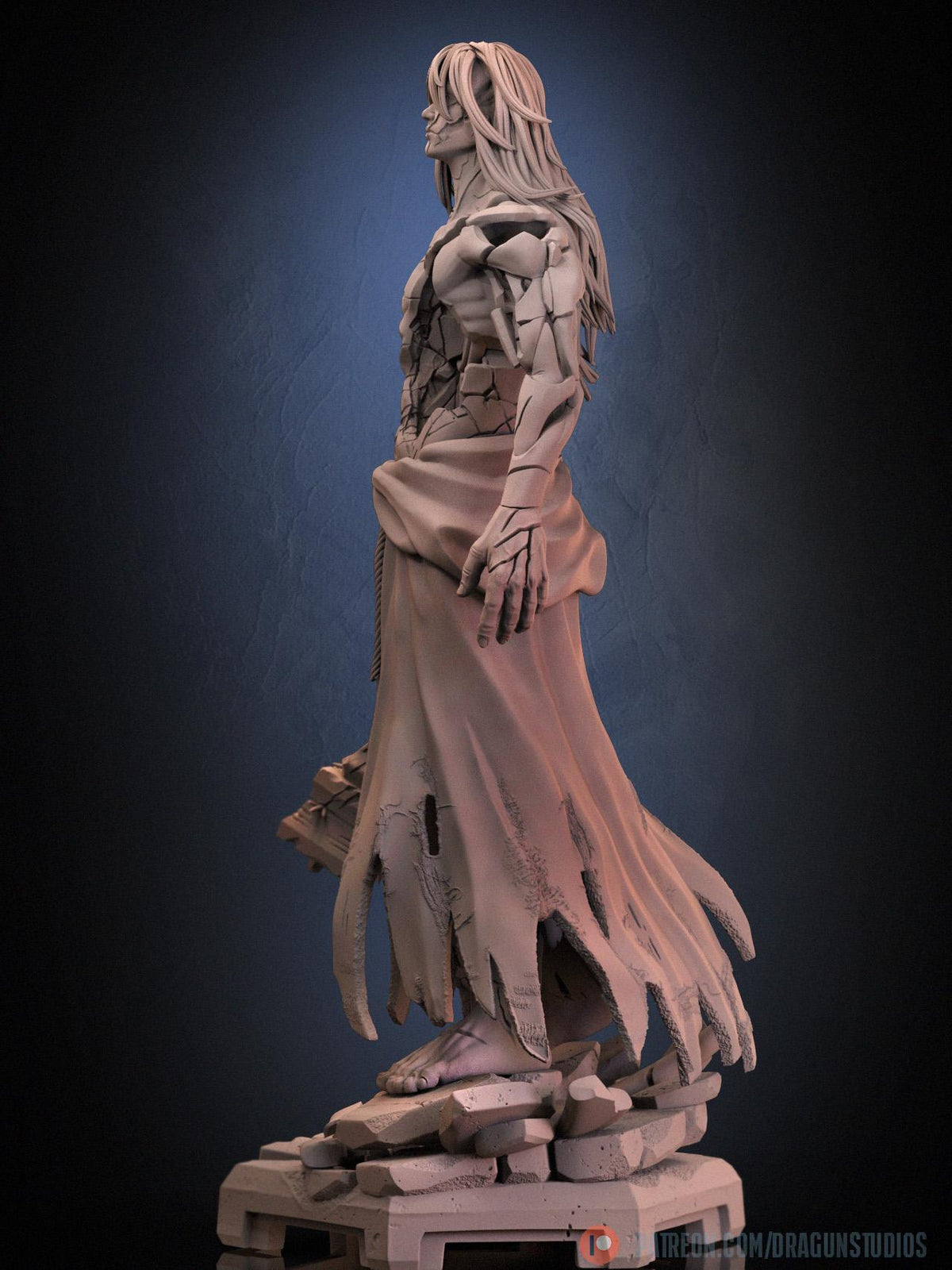 Fractured God Miniature - DraGun Studios - 56mm / 110mm - Resin Printed Figure for D&D, TTRPGs, and Board Games