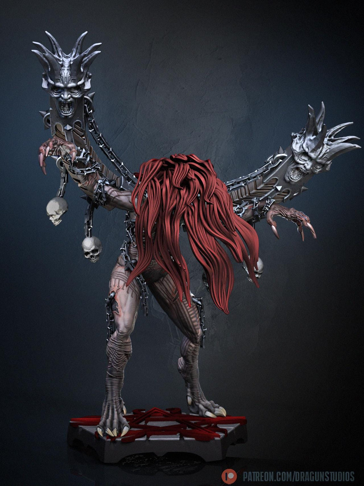 Anguished Maiden Miniature - DraGun Studios - 56mm / 110mm - Resin Printed Figure for D&D, TTRPGs, and Board Games