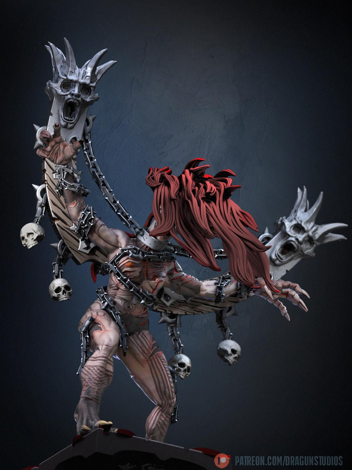 Anguished Maiden Miniature - DraGun Studios - 56mm / 110mm - Resin Printed Figure for D&D, TTRPGs, and Board Games