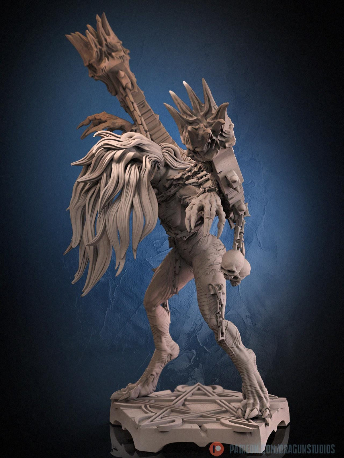 Anguished Maiden Miniature - DraGun Studios - 56mm / 110mm - Resin Printed Figure for D&D, TTRPGs, and Board Games