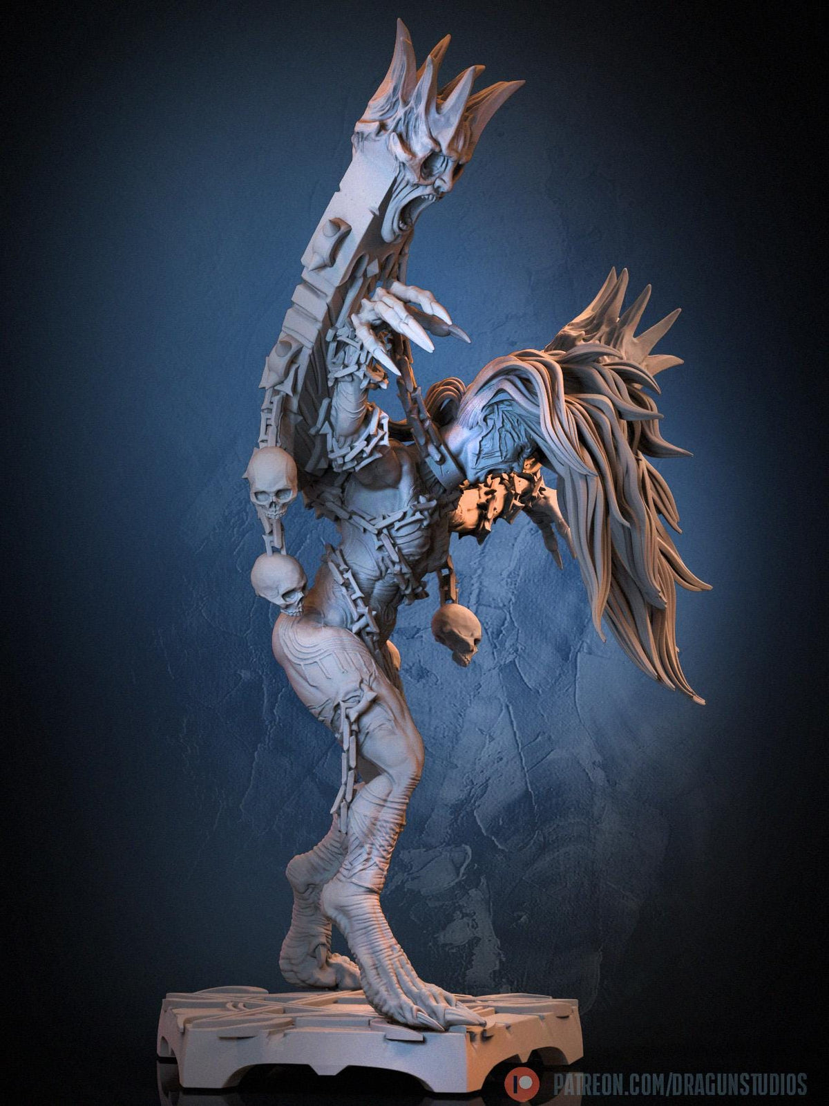 Anguished Maiden Miniature - DraGun Studios - 56mm / 110mm - Resin Printed Figure for D&D, TTRPGs, and Board Games