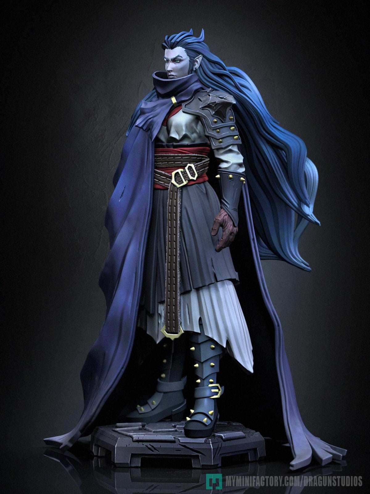 Battle Queen Miniature - DraGun Studios - 28mm / 32mm / 36mm / 75mm - Resin Printed Figure for D&D, TTRPGs, and Board Games