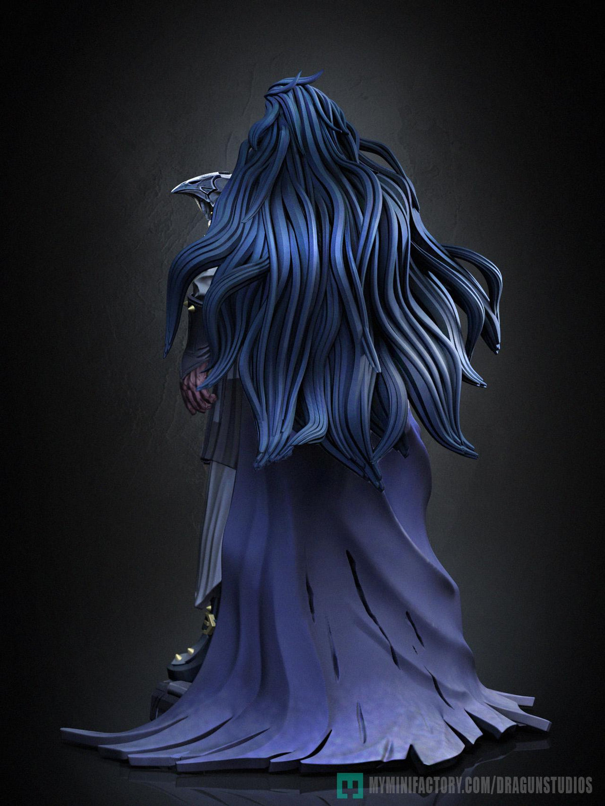 Battle Queen Miniature - DraGun Studios - 28mm / 32mm / 36mm / 75mm - Resin Printed Figure for D&D, TTRPGs, and Board Games