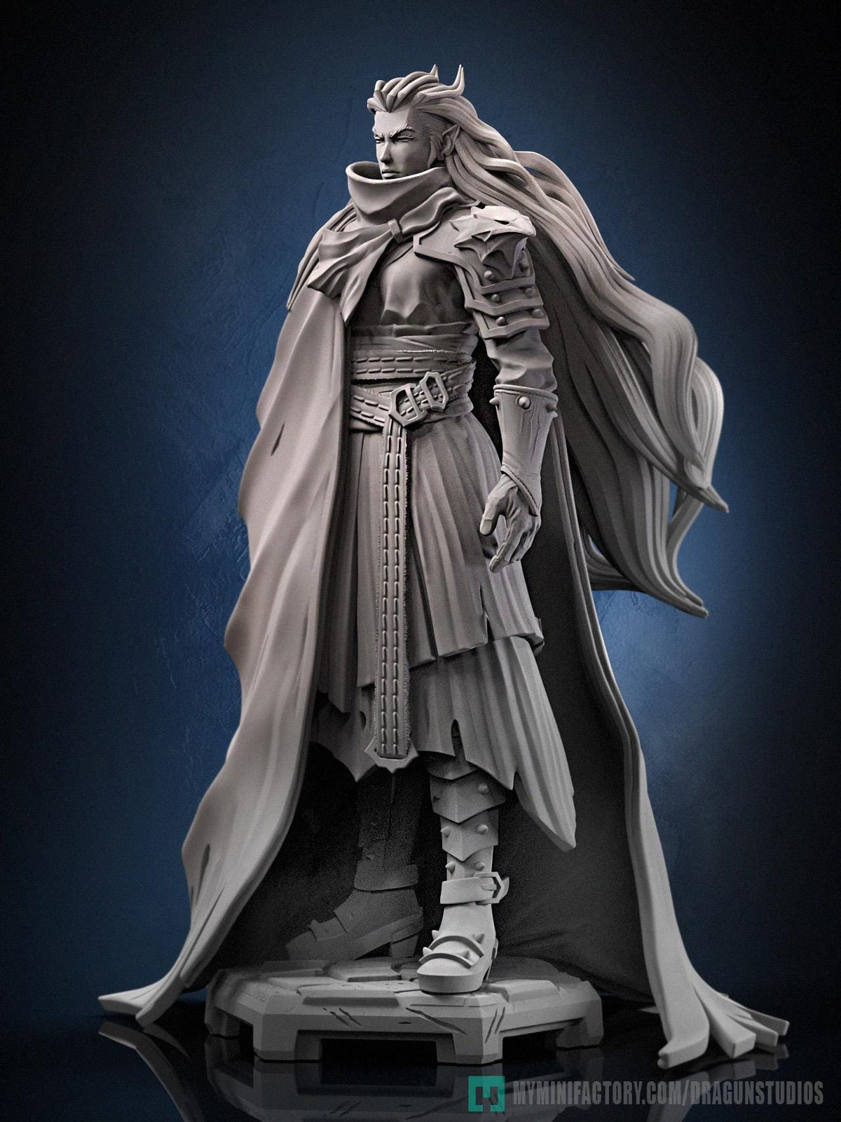 Battle Queen Miniature - DraGun Studios - 28mm / 32mm / 36mm / 75mm - Resin Printed Figure for D&D, TTRPGs, and Board Games