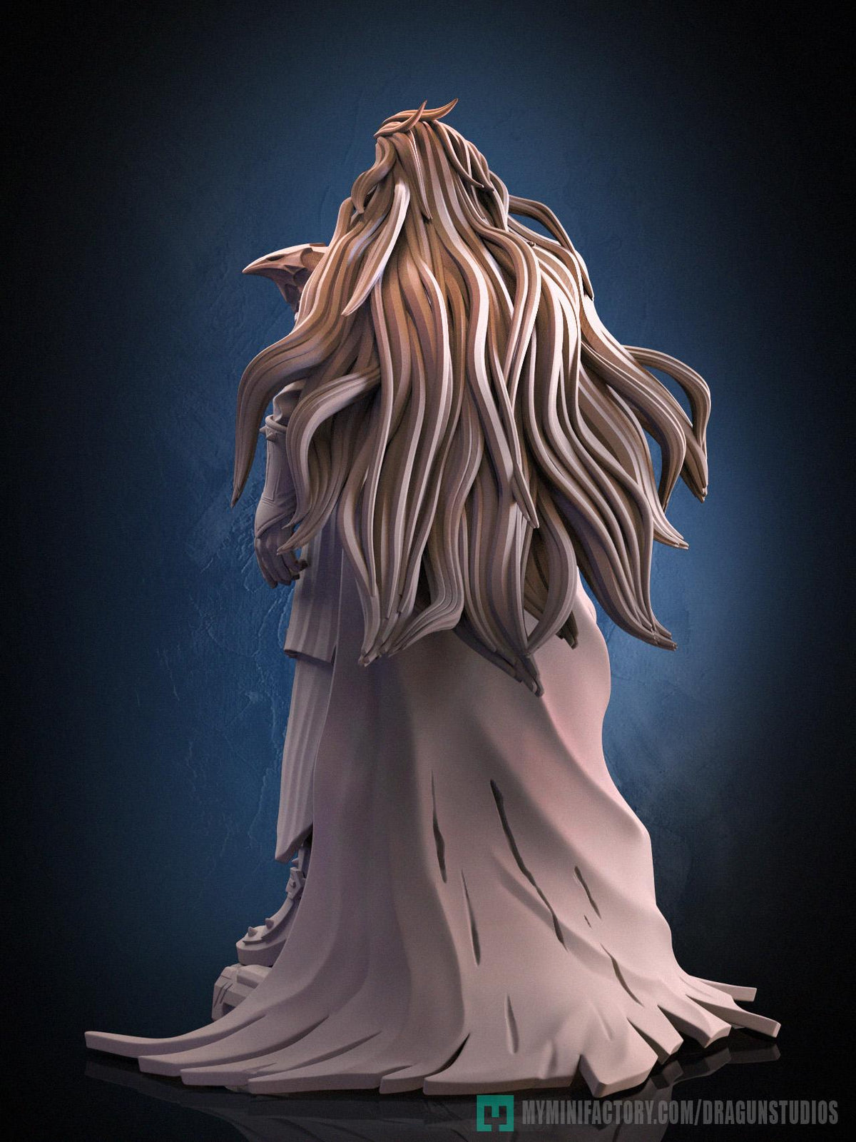 Battle Queen Miniature - DraGun Studios - 28mm / 32mm / 36mm / 75mm - Resin Printed Figure for D&D, TTRPGs, and Board Games