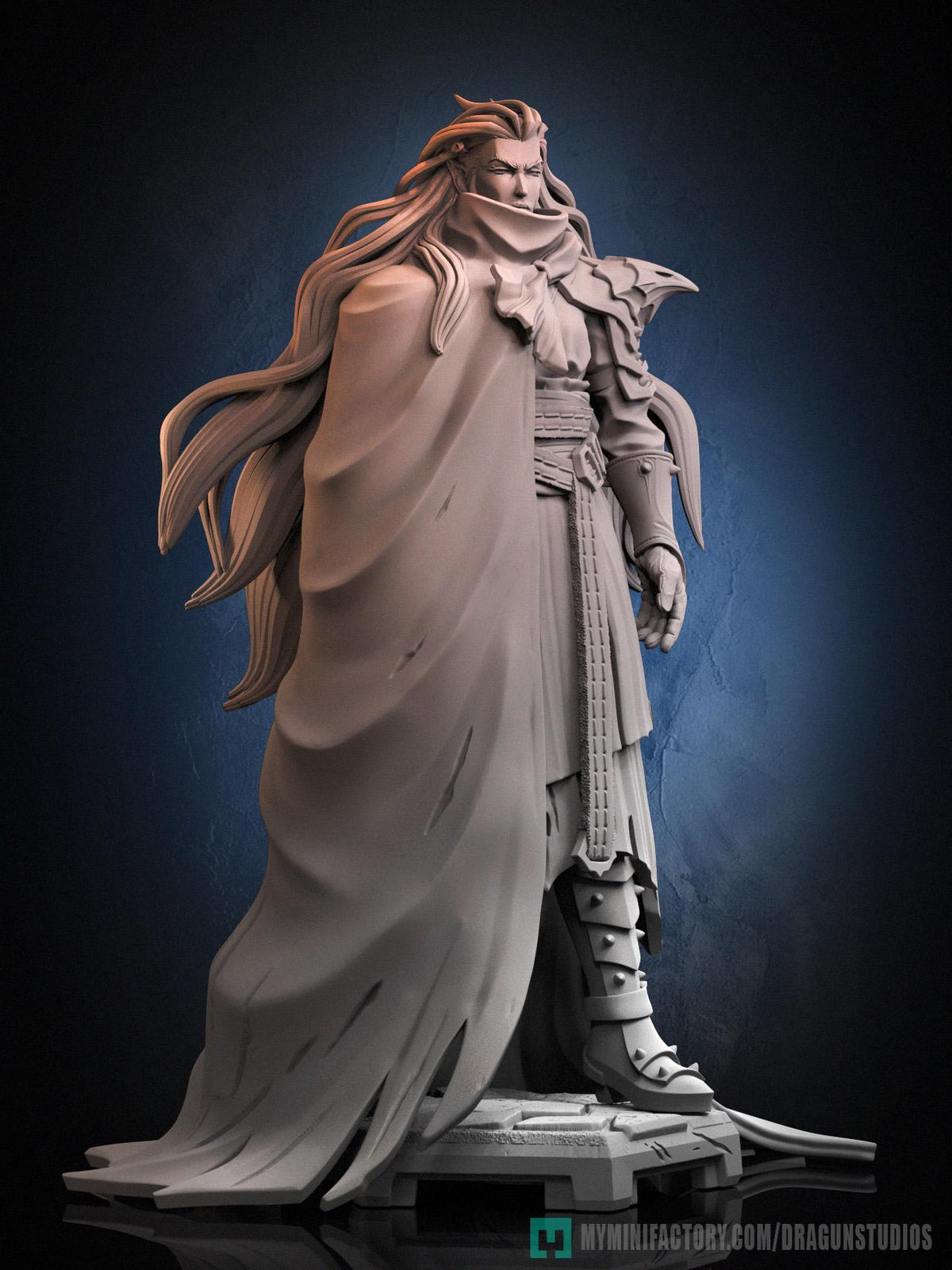Battle Queen Miniature - DraGun Studios - 28mm / 32mm / 36mm / 75mm - Resin Printed Figure for D&D, TTRPGs, and Board Games