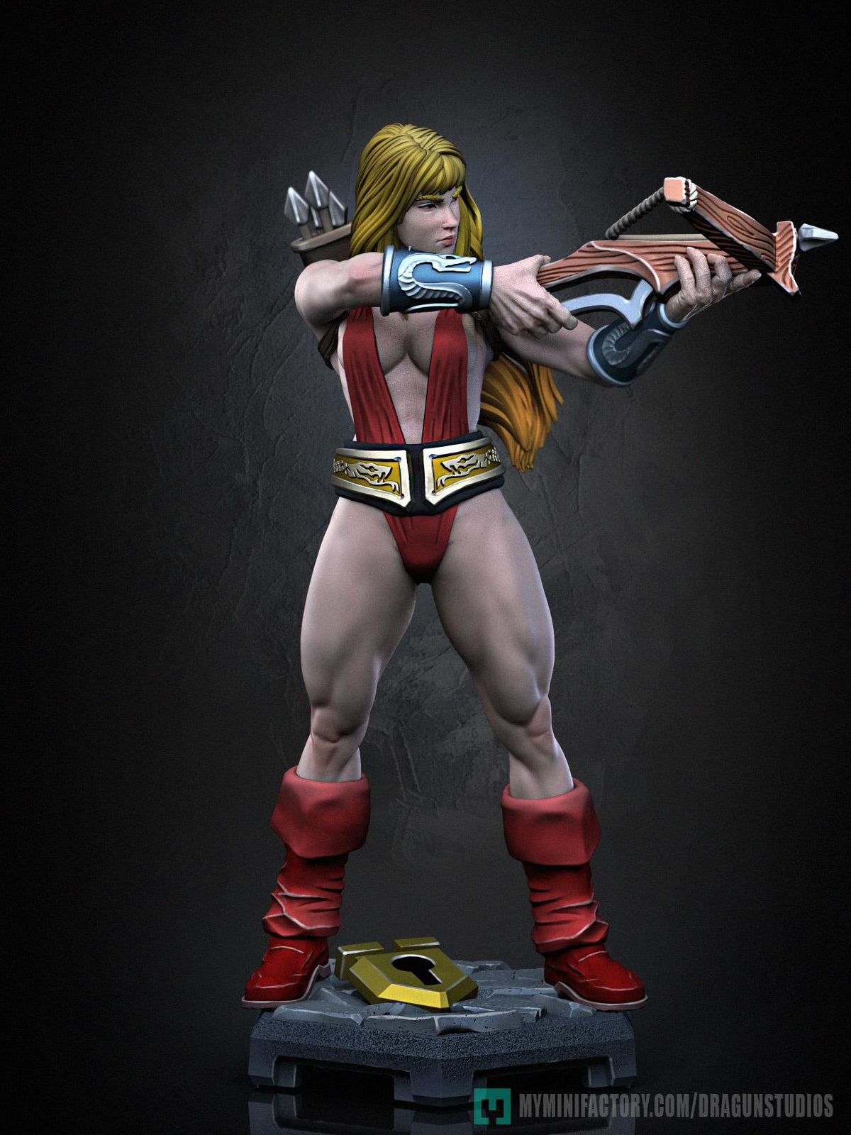 Amazon Sara Miniature - DraGun Studios - 28mm / 32mm / 36mm / 75mm - Resin Printed Figure for D&D, TTRPGs, and Board Games