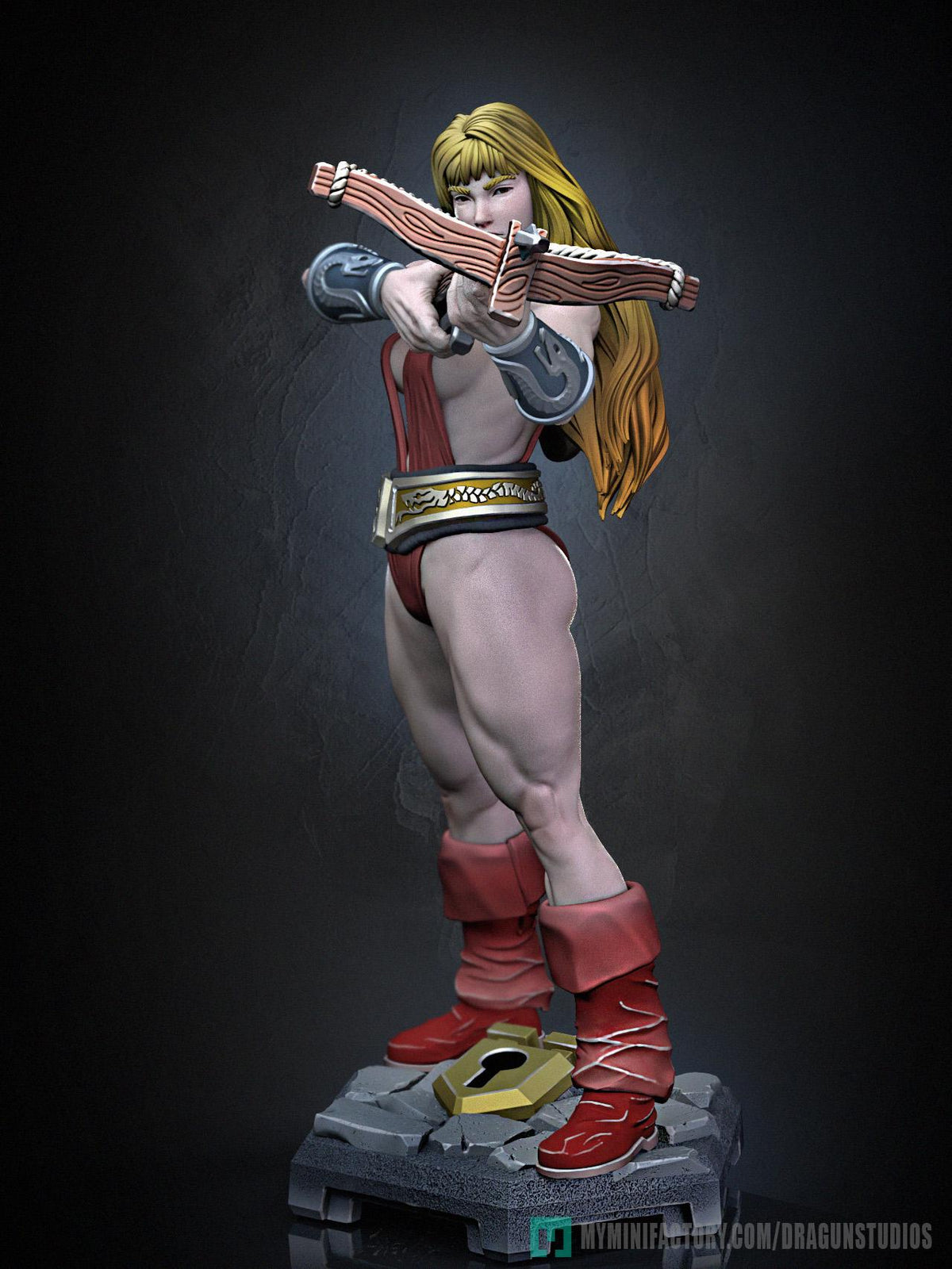 Amazon Sara Miniature - DraGun Studios - 28mm / 32mm / 36mm / 75mm - Resin Printed Figure for D&D, TTRPGs, and Board Games