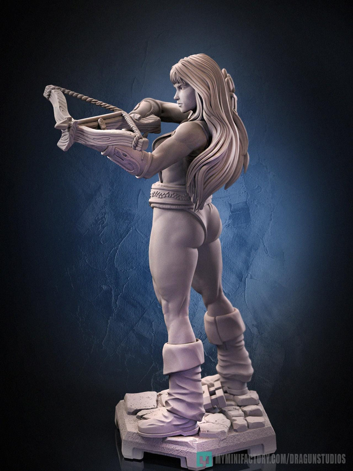 Amazon Sara Miniature - DraGun Studios - 28mm / 32mm / 36mm / 75mm - Resin Printed Figure for D&D, TTRPGs, and Board Games
