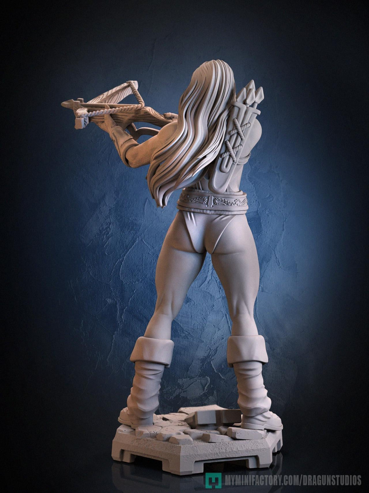 Amazon Sara Miniature - DraGun Studios - 28mm / 32mm / 36mm / 75mm - Resin Printed Figure for D&D, TTRPGs, and Board Games