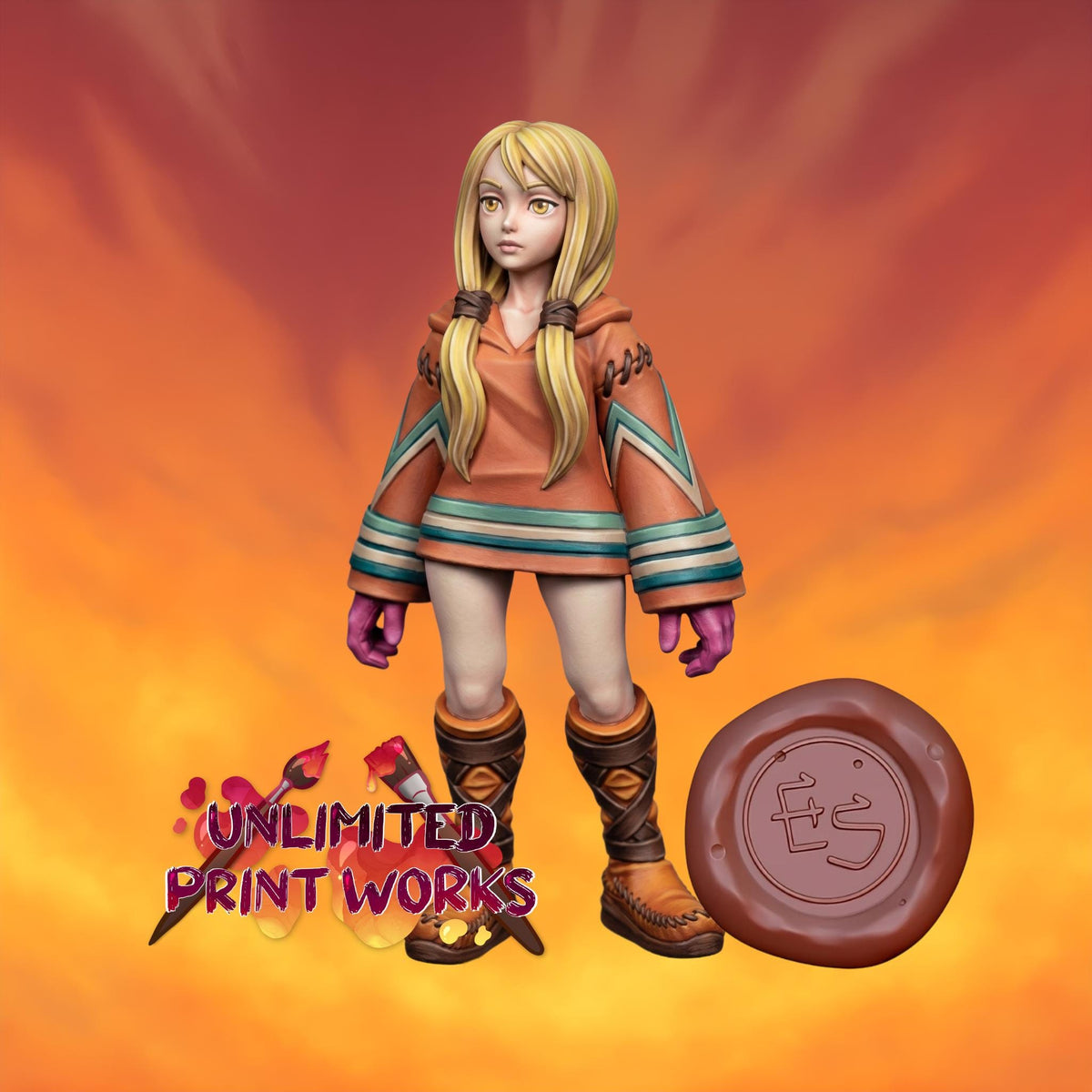 Geomancer Miniature - 28mm / 32mm / 36mm / 75mm - Ethan Savage Studios - Resin Printed Miniature for D&D, TTRPGs, and Board Games