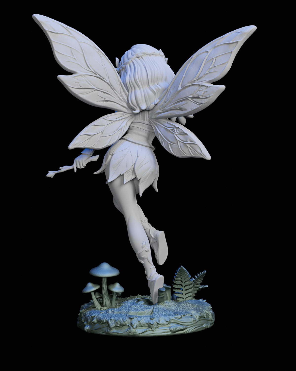 Whispers of the Fairywood Miniature (4 Variations) - Claudia's Gallery - 28mm / 32mm / 36mm / 75mm - Unpainted Resin Printed Figures