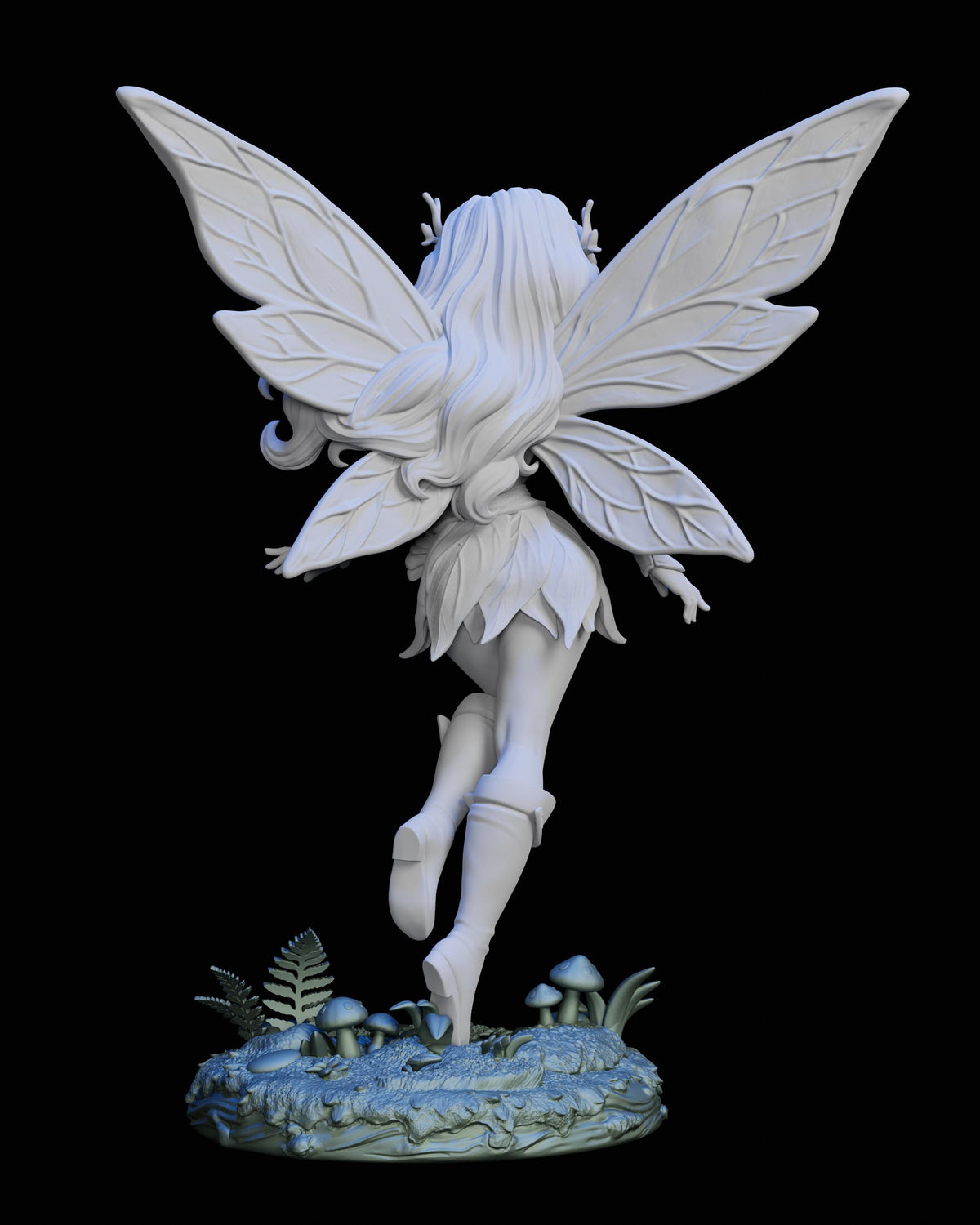 Whispers of the Fairywood Miniature (4 Variations) - Claudia's Gallery - 28mm / 32mm / 36mm / 75mm - Unpainted Resin Printed Figures