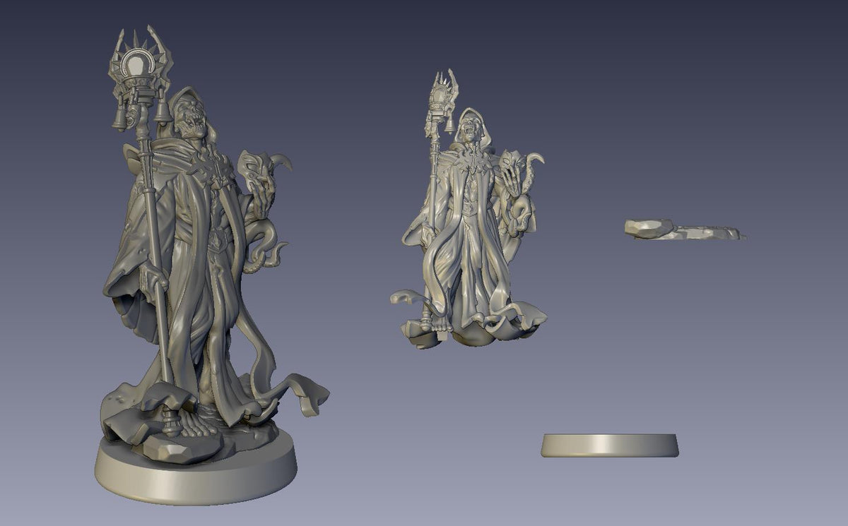 Lifelink the Soulbinder Miniature - 28mm / 32mm / 36mm / 75mm - LPOMC - Unpainted Resin Printed Figure for D&D, TTRPGs, and Board Games