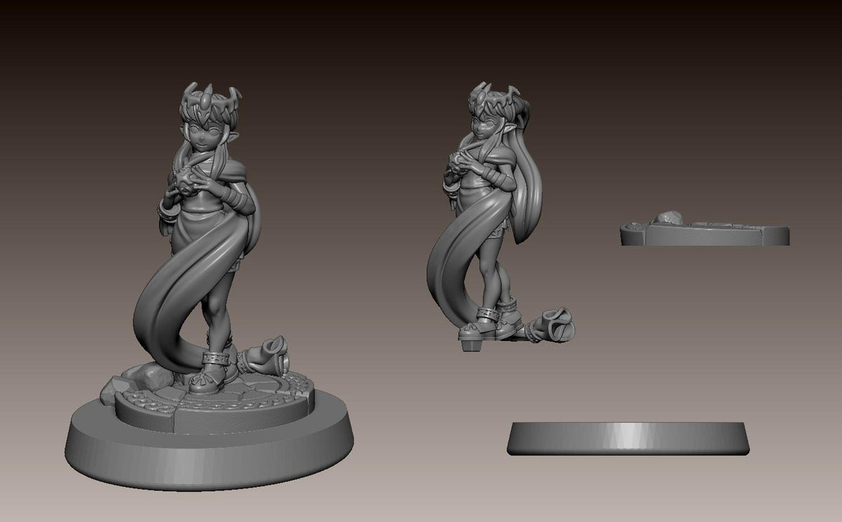 Divine Dragon Oracle Miniature - 28mm / 32mm / 36mm - LPOMC - Unpainted Resin Printed Figure for D&D, TTRPGs, and Board Games