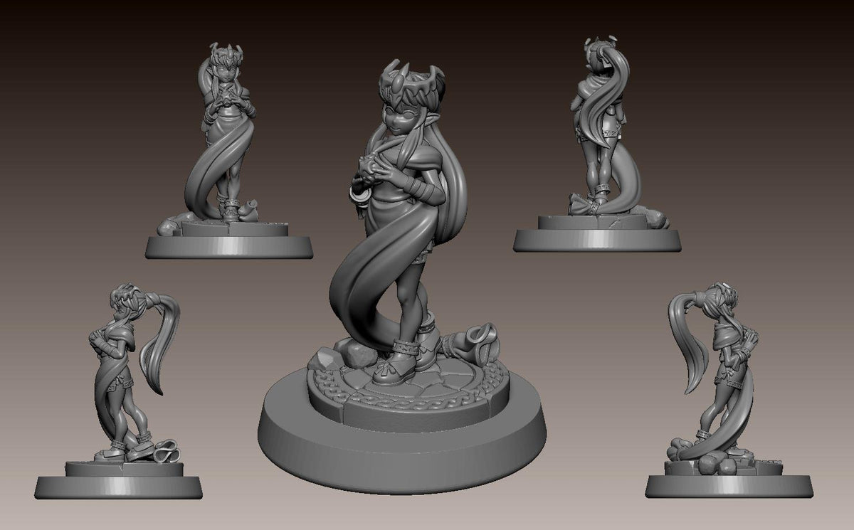 Divine Dragon Oracle Miniature - 28mm / 32mm / 36mm - LPOMC - Unpainted Resin Printed Figure for D&D, TTRPGs, and Board Games