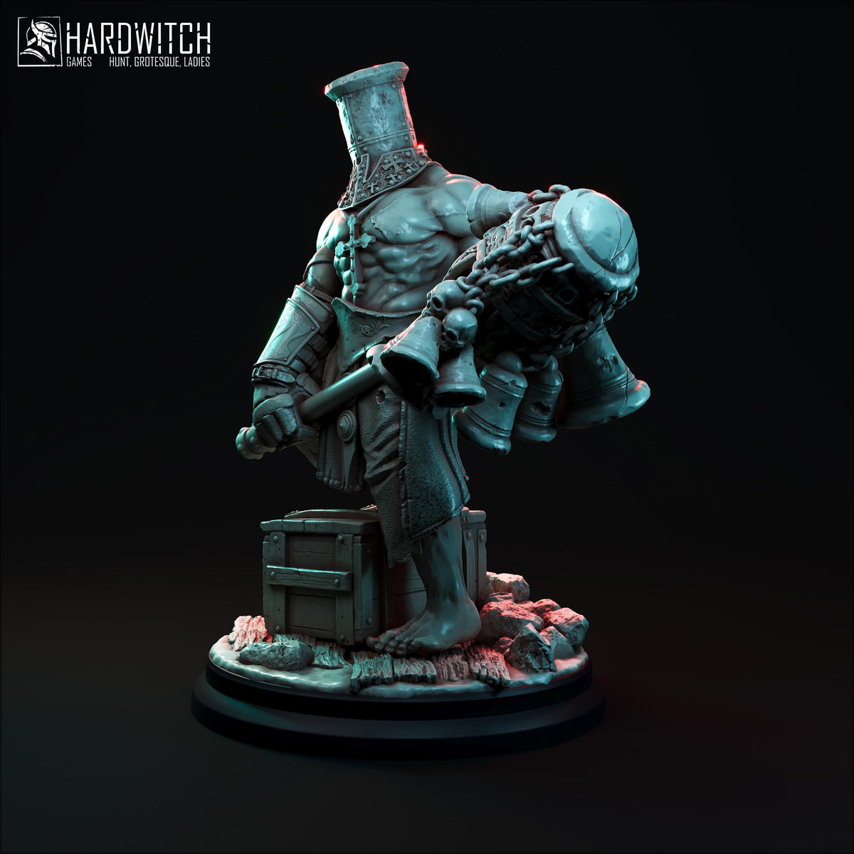 War Communicant Miniature - 28mm / 32mm / 36mm / 75mm - HardWitch Games - Resin Printed Figure for TTRPGs, Board Games, and Wargaming