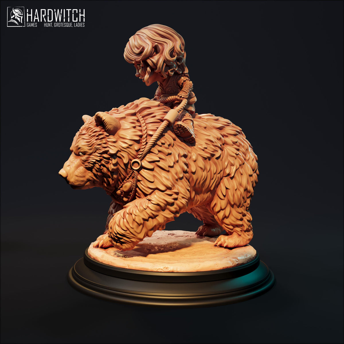 Halfling Druid Miniature - 28mm / 32mm / 36mm / 75mm - HardWitch Games - Resin Printed Figure for TTRPGs, Board Games, and Wargaming